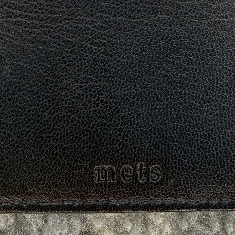 New York Mets Game Used Baseball Money Clip Wallet